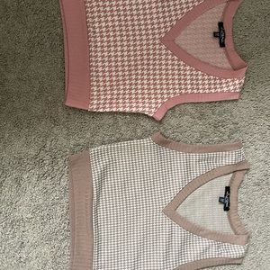 Cropped sweater vest bundle